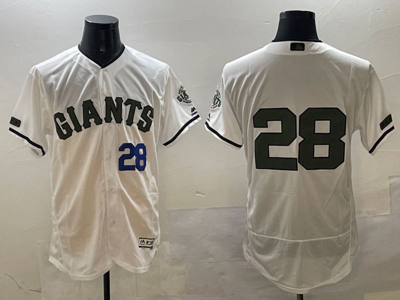 Men San Francisco Giants #28 No Name White Elite 2025 Nike MLB Jersey style 2->san francisco giants->MLB Jersey